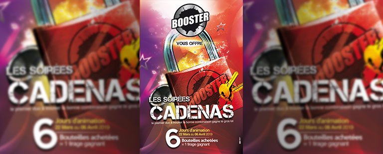BOOSTER VOUS INVITE AUX SOIRÉES CADENAS !